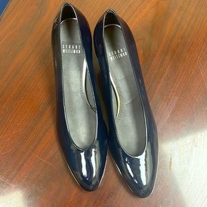 Stuart Weitzman blue patent leather shoes size 9N